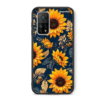 Θήκη Xiaomi Mi 10T / 10T Pro Autumn Sunflowers από τη Smartfits με σχέδιο στο πίσω μέρος και μαύρο περίβλημα | Xiaomi Mi 10T / 10T Pro Autumn Sunflowers case with colorful back and black bezels