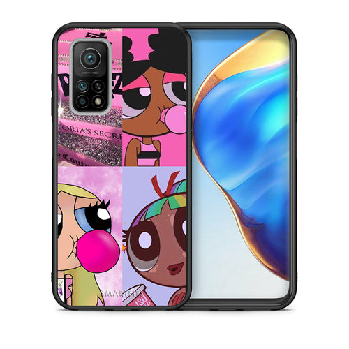 Θήκη Αγίου Βαλεντίνου Xiaomi Mi 10T / 10T Pro Bubble Girls από τη Smartfits με σχέδιο στο πίσω μέρος και μαύρο περίβλημα | Xiaomi Mi 10T / 10T Pro Bubble Girls case with colorful back and black bezels