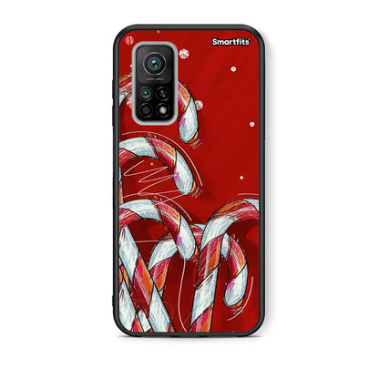 Θήκη Xiaomi Mi 10T/10T Pro Candy Cane από τη Smartfits με σχέδιο στο πίσω μέρος και μαύρο περίβλημα | Xiaomi Mi 10T/10T Pro Candy Cane case with colorful back and black bezels