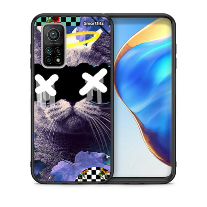 Θήκη Xiaomi Mi 10T/10T Pro Cat Collage από τη Smartfits με σχέδιο στο πίσω μέρος και μαύρο περίβλημα | Xiaomi Mi 10T/10T Pro Cat Collage case with colorful back and black bezels