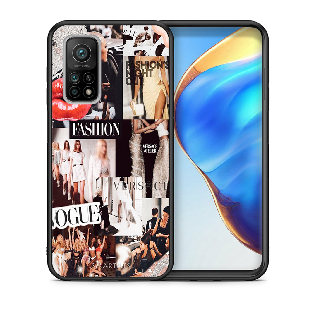 Θήκη Αγίου Βαλεντίνου Xiaomi Mi 10T / 10T Pro Collage Fashion από τη Smartfits με σχέδιο στο πίσω μέρος και μαύρο περίβλημα | Xiaomi Mi 10T / 10T Pro Collage Fashion case with colorful back and black bezels