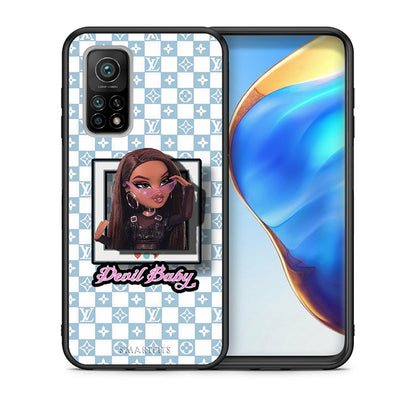 Θήκη Αγίου Βαλεντίνου Xiaomi Mi 10T / 10T Pro Devil Baby από τη Smartfits με σχέδιο στο πίσω μέρος και μαύρο περίβλημα | Xiaomi Mi 10T / 10T Pro Devil Baby case with colorful back and black bezels