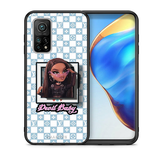 Θήκη Αγίου Βαλεντίνου Xiaomi Mi 10T / 10T Pro Devil Baby από τη Smartfits με σχέδιο στο πίσω μέρος και μαύρο περίβλημα | Xiaomi Mi 10T / 10T Pro Devil Baby case with colorful back and black bezels