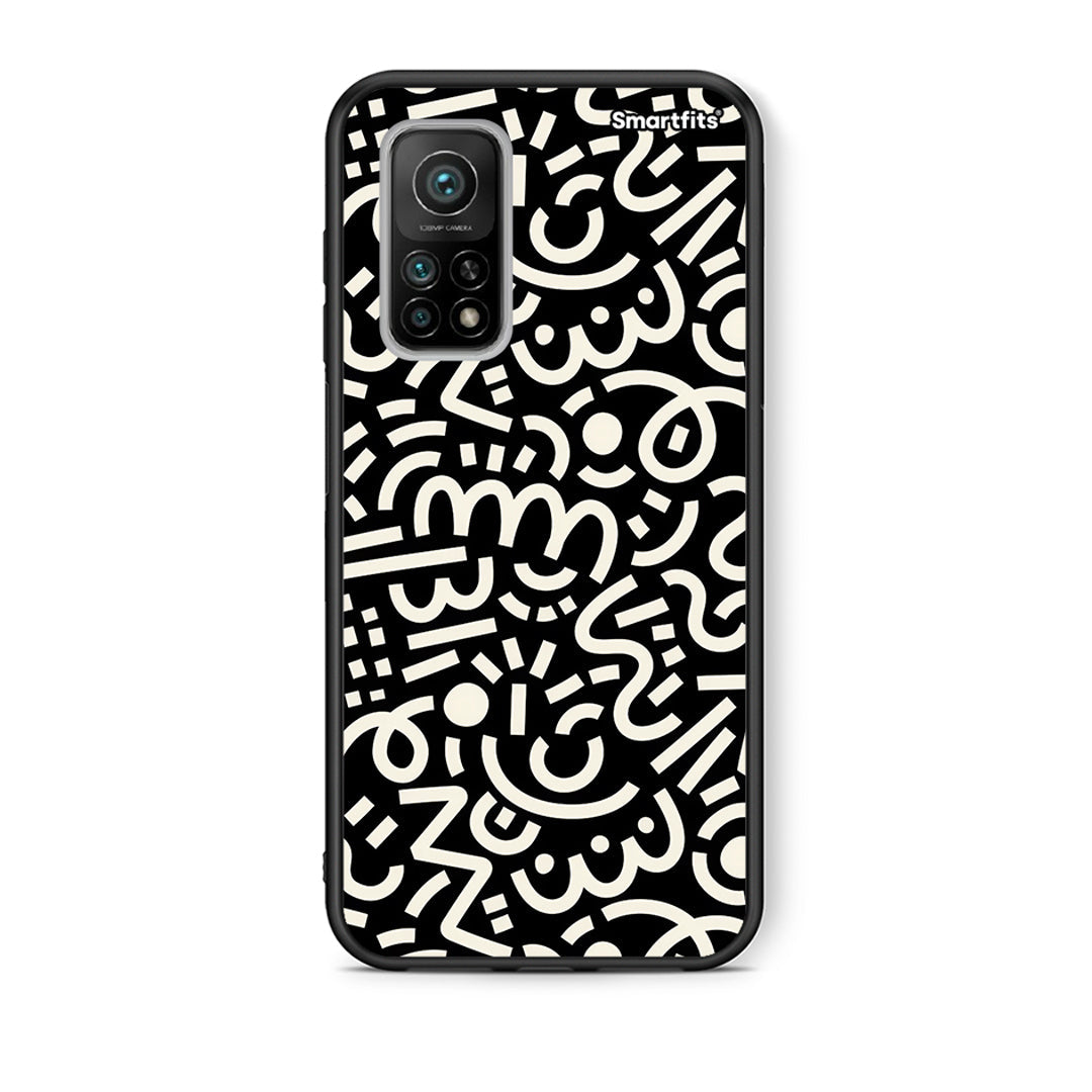 Θήκη Xiaomi Mi 10T / 10T Pro Doodle Art από τη Smartfits με σχέδιο στο πίσω μέρος και μαύρο περίβλημα | Xiaomi Mi 10T / 10T Pro Doodle Art case with colorful back and black bezels