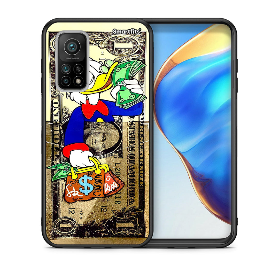Θήκη Xiaomi Mi 10T / 10T Pro Duck Money από τη Smartfits με σχέδιο στο πίσω μέρος και μαύρο περίβλημα | Xiaomi Mi 10T / 10T Pro Duck Money case with colorful back and black bezels