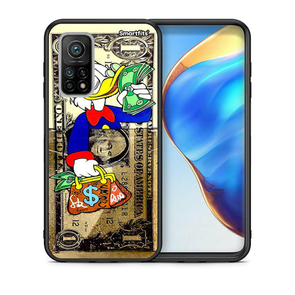 Θήκη Xiaomi Mi 10T / 10T Pro Duck Money από τη Smartfits με σχέδιο στο πίσω μέρος και μαύρο περίβλημα | Xiaomi Mi 10T / 10T Pro Duck Money case with colorful back and black bezels