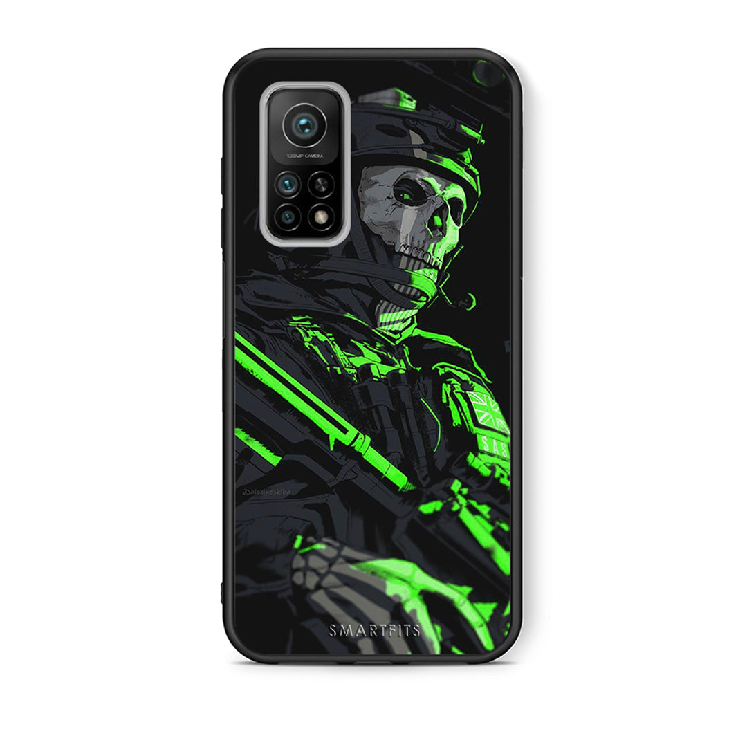 Θήκη Αγίου Βαλεντίνου Xiaomi Mi 10T / 10T Pro Green Soldier από τη Smartfits με σχέδιο στο πίσω μέρος και μαύρο περίβλημα | Xiaomi Mi 10T / 10T Pro Green Soldier case with colorful back and black bezels