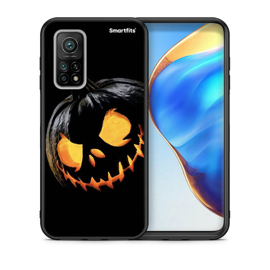 Θήκη Xiaomi Mi 10T / 10T Pro Halloween Scary Pumpkin από τη Smartfits με σχέδιο στο πίσω μέρος και μαύρο περίβλημα | Xiaomi Mi 10T / 10T Pro Halloween Scary Pumpkin case with colorful back and black bezels