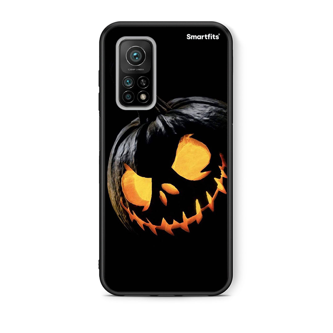 Θήκη Xiaomi Mi 10T / 10T Pro Halloween Scary Pumpkin από τη Smartfits με σχέδιο στο πίσω μέρος και μαύρο περίβλημα | Xiaomi Mi 10T / 10T Pro Halloween Scary Pumpkin case with colorful back and black bezels