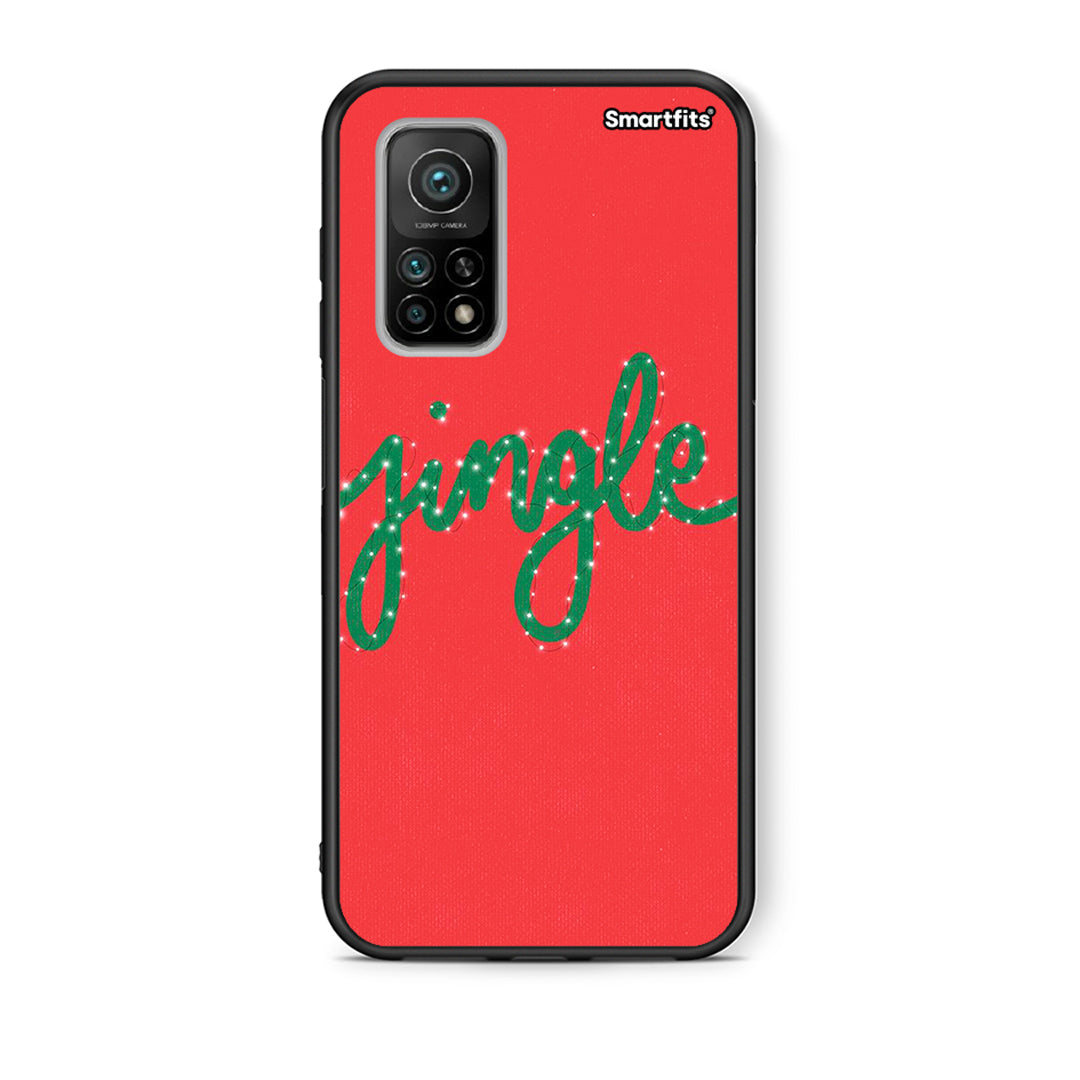 Θήκη Xiaomi Mi 10T/10T Pro Jingle Xmas από τη Smartfits με σχέδιο στο πίσω μέρος και μαύρο περίβλημα | Xiaomi Mi 10T/10T Pro Jingle Xmas case with colorful back and black bezels