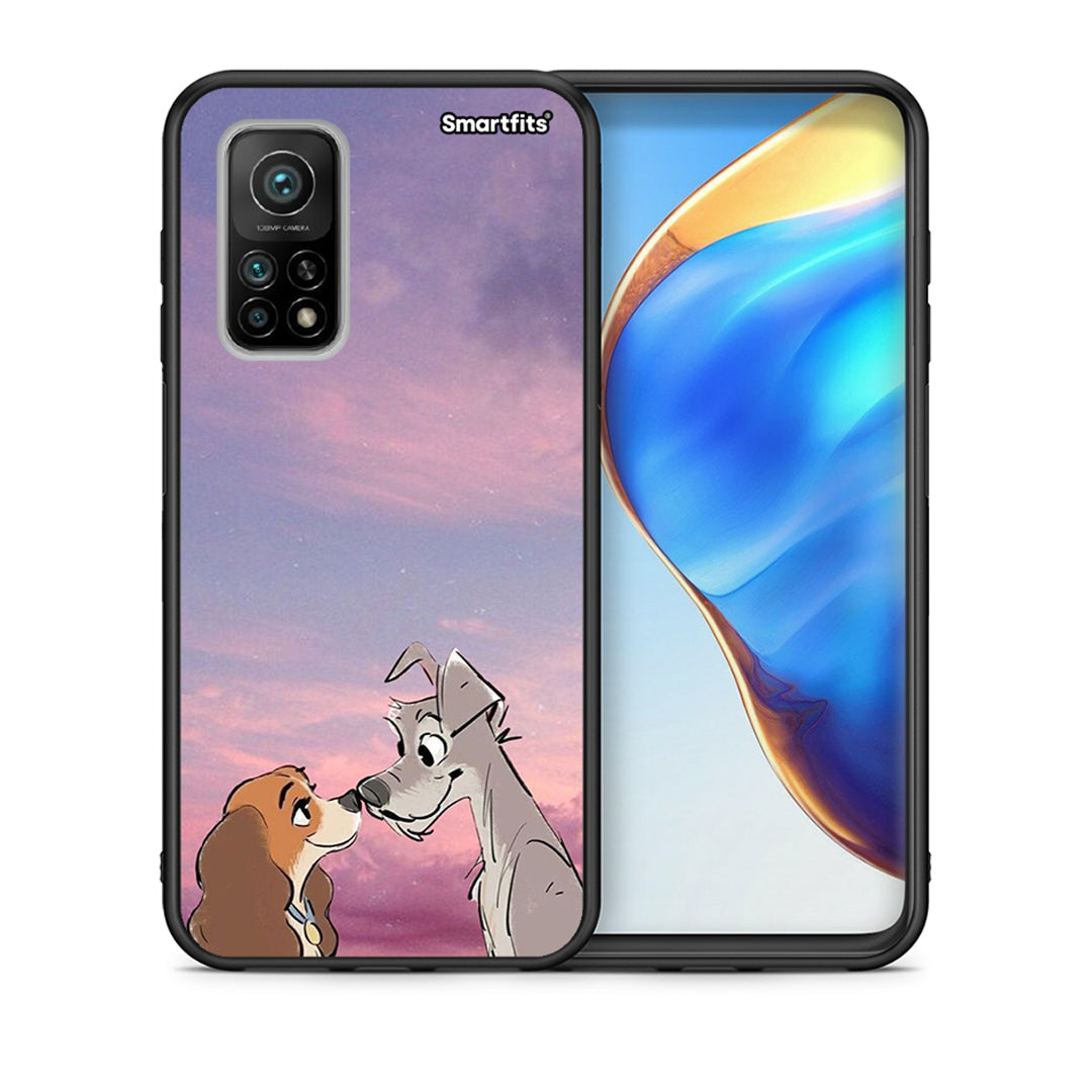 Θήκη Xiaomi Mi 10T/10T Pro Lady And Tramp από τη Smartfits με σχέδιο στο πίσω μέρος και μαύρο περίβλημα | Xiaomi Mi 10T/10T Pro Lady And Tramp case with colorful back and black bezels