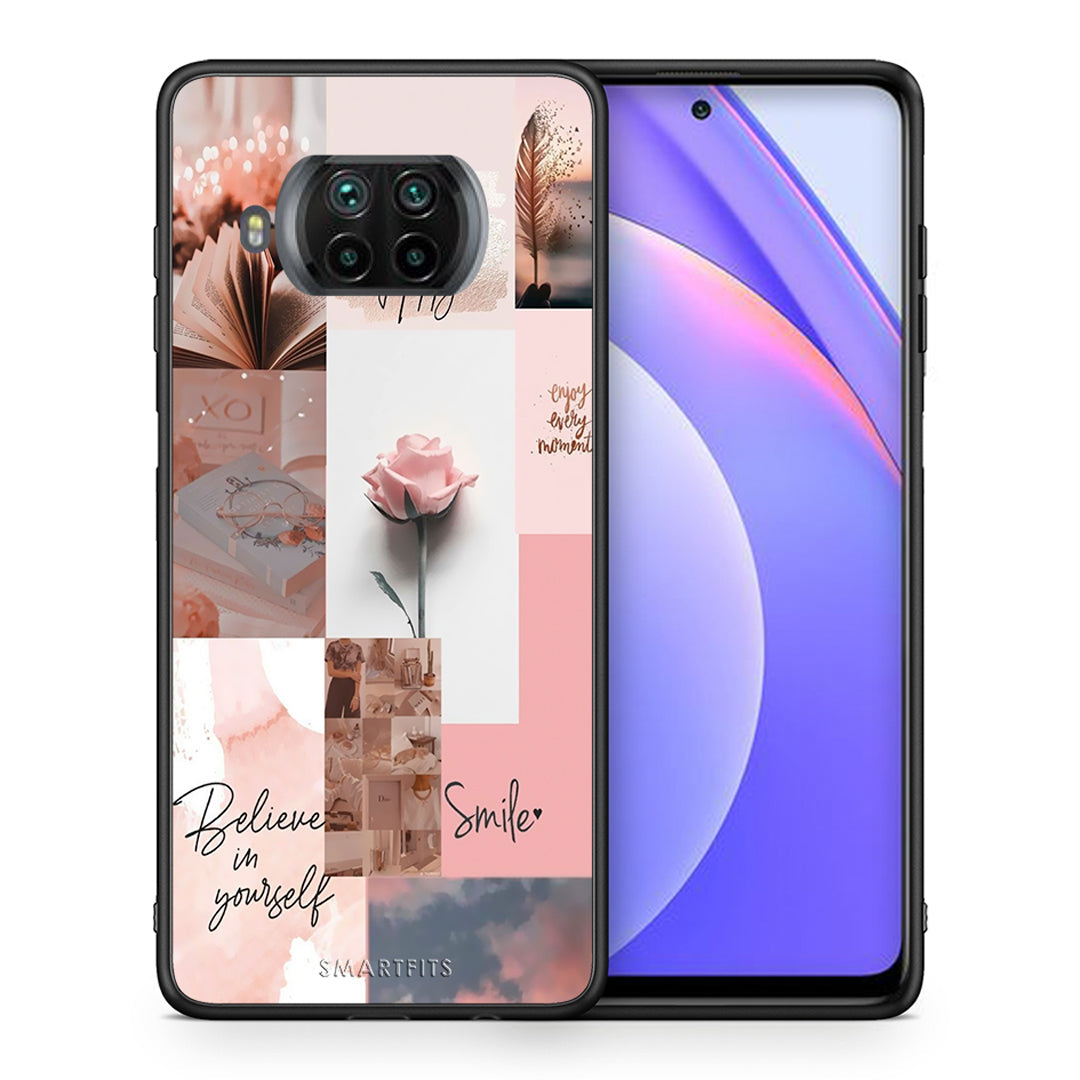 Θήκη Xiaomi Mi 10T Lite Aesthetic Collage από τη Smartfits με σχέδιο στο πίσω μέρος και μαύρο περίβλημα | Xiaomi Mi 10T Lite Aesthetic Collage case with colorful back and black bezels