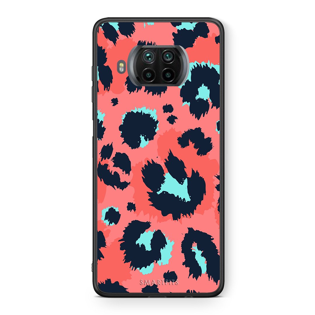 Θήκη Xiaomi Mi 10T Lite Pink Leopard Animal από τη Smartfits με σχέδιο στο πίσω μέρος και μαύρο περίβλημα | Xiaomi Mi 10T Lite Pink Leopard Animal case with colorful back and black bezels