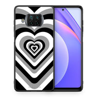 Thumbnail for Θήκη Xiaomi Mi 10T Lite Black Hearts από τη Smartfits με σχέδιο στο πίσω μέρος και μαύρο περίβλημα | Xiaomi Mi 10T Lite Black Hearts case with colorful back and black bezels