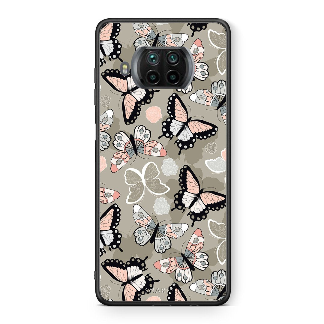 Θήκη Xiaomi Mi 10T Lite Butterflies Boho από τη Smartfits με σχέδιο στο πίσω μέρος και μαύρο περίβλημα | Xiaomi Mi 10T Lite Butterflies Boho case with colorful back and black bezels