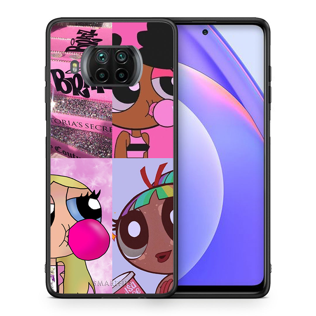 Θήκη Αγίου Βαλεντίνου Xiaomi Mi 10T Lite Bubble Girls από τη Smartfits με σχέδιο στο πίσω μέρος και μαύρο περίβλημα | Xiaomi Mi 10T Lite Bubble Girls case with colorful back and black bezels