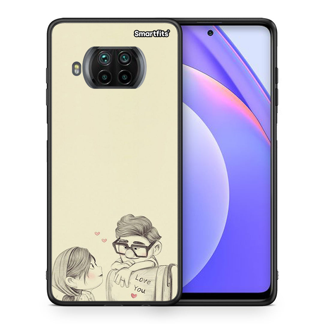 Θήκη Xiaomi Mi 10T Lite Carl And Ellie από τη Smartfits με σχέδιο στο πίσω μέρος και μαύρο περίβλημα | Xiaomi Mi 10T Lite Carl And Ellie case with colorful back and black bezels