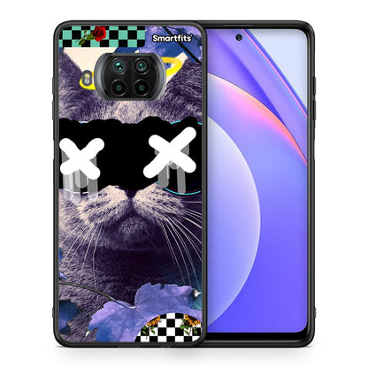 Θήκη Xiaomi Mi 10T Lite Cat Collage από τη Smartfits με σχέδιο στο πίσω μέρος και μαύρο περίβλημα | Xiaomi Mi 10T Lite Cat Collage case with colorful back and black bezels