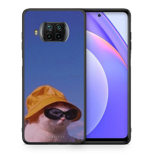 Θήκη Xiaomi Mi 10T Lite Cat Diva από τη Smartfits με σχέδιο στο πίσω μέρος και μαύρο περίβλημα | Xiaomi Mi 10T Lite Cat Diva case with colorful back and black bezels