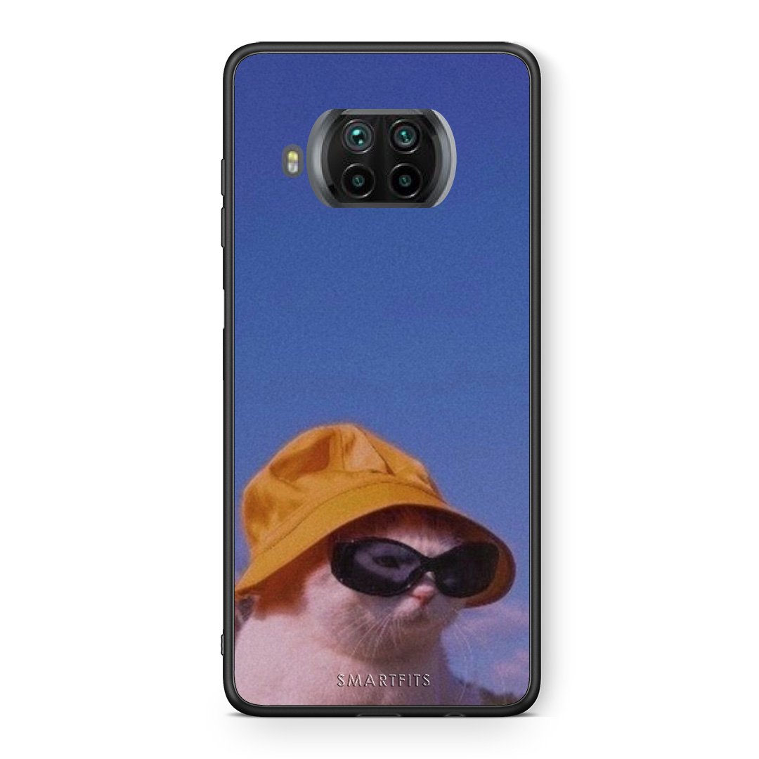 Θήκη Xiaomi Mi 10T Lite Cat Diva από τη Smartfits με σχέδιο στο πίσω μέρος και μαύρο περίβλημα | Xiaomi Mi 10T Lite Cat Diva case with colorful back and black bezels