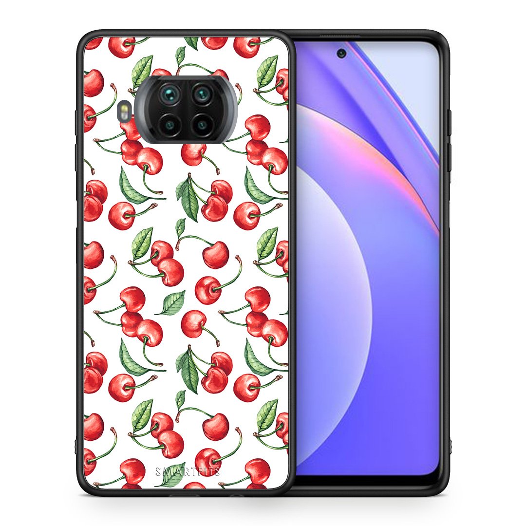 Θήκη Xiaomi Mi 10T Lite Cherry Summer από τη Smartfits με σχέδιο στο πίσω μέρος και μαύρο περίβλημα | Xiaomi Mi 10T Lite Cherry Summer case with colorful back and black bezels