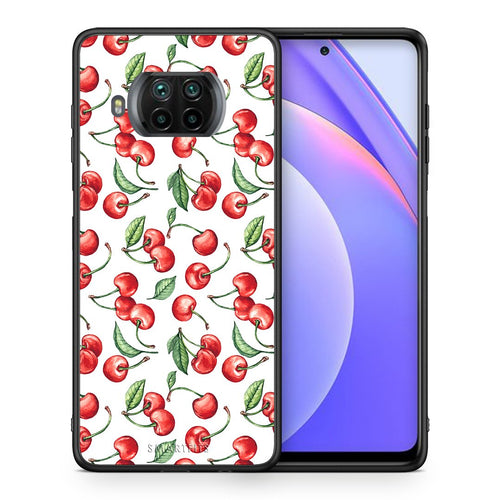 Θήκη Xiaomi Mi 10T Lite Cherry Summer από τη Smartfits με σχέδιο στο πίσω μέρος και μαύρο περίβλημα | Xiaomi Mi 10T Lite Cherry Summer case with colorful back and black bezels