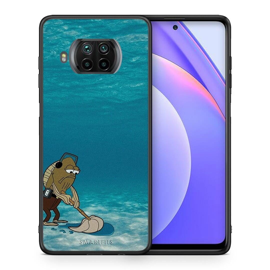 Θήκη Xiaomi Mi 10T Lite Clean The Ocean από τη Smartfits με σχέδιο στο πίσω μέρος και μαύρο περίβλημα | Xiaomi Mi 10T Lite Clean The Ocean case with colorful back and black bezels