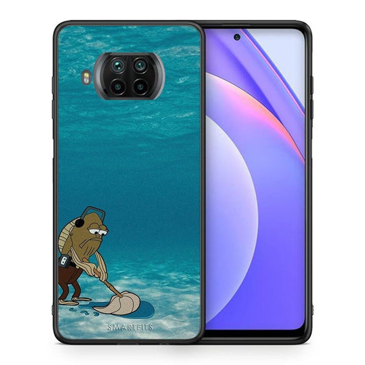 Θήκη Xiaomi Mi 10T Lite Clean The Ocean από τη Smartfits με σχέδιο στο πίσω μέρος και μαύρο περίβλημα | Xiaomi Mi 10T Lite Clean The Ocean case with colorful back and black bezels