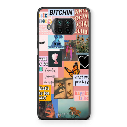 Θήκη Αγίου Βαλεντίνου Xiaomi Mi 10T Lite Collage Bitchin από τη Smartfits με σχέδιο στο πίσω μέρος και μαύρο περίβλημα | Xiaomi Mi 10T Lite Collage Bitchin case with colorful back and black bezels