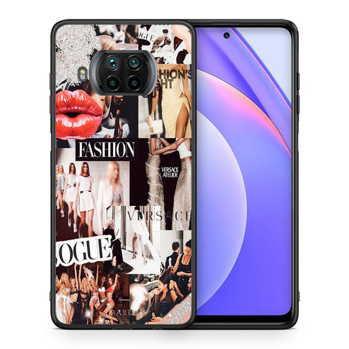 Θήκη Αγίου Βαλεντίνου Xiaomi Mi 10T Lite Collage Fashion από τη Smartfits με σχέδιο στο πίσω μέρος και μαύρο περίβλημα | Xiaomi Mi 10T Lite Collage Fashion case with colorful back and black bezels