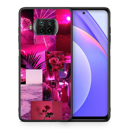 Θήκη Αγίου Βαλεντίνου Xiaomi Mi 10T Lite Collage Red Roses από τη Smartfits με σχέδιο στο πίσω μέρος και μαύρο περίβλημα | Xiaomi Mi 10T Lite Collage Red Roses case with colorful back and black bezels