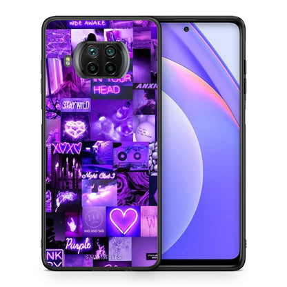 Θήκη Αγίου Βαλεντίνου Xiaomi Mi 10T Lite Collage Stay Wild από τη Smartfits με σχέδιο στο πίσω μέρος και μαύρο περίβλημα | Xiaomi Mi 10T Lite Collage Stay Wild case with colorful back and black bezels