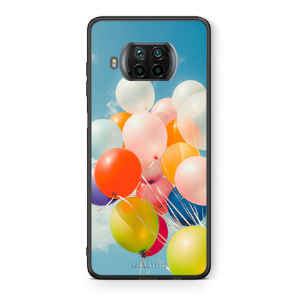 Θήκη Xiaomi Mi 10T Lite Colorful Balloons από τη Smartfits με σχέδιο στο πίσω μέρος και μαύρο περίβλημα | Xiaomi Mi 10T Lite Colorful Balloons case with colorful back and black bezels