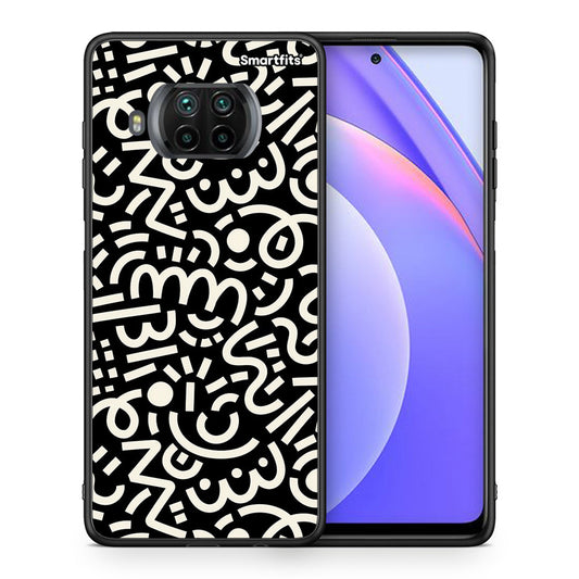Θήκη Xiaomi Mi 10T Lite Doodle Art από τη Smartfits με σχέδιο στο πίσω μέρος και μαύρο περίβλημα | Xiaomi Mi 10T Lite Doodle Art case with colorful back and black bezels