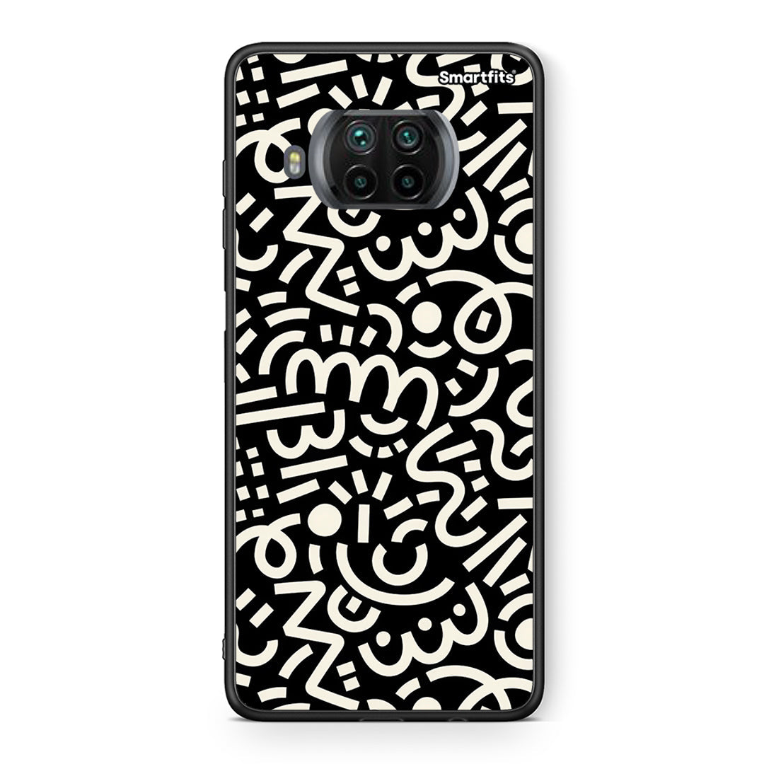 Θήκη Xiaomi Mi 10T Lite Doodle Art από τη Smartfits με σχέδιο στο πίσω μέρος και μαύρο περίβλημα | Xiaomi Mi 10T Lite Doodle Art case with colorful back and black bezels