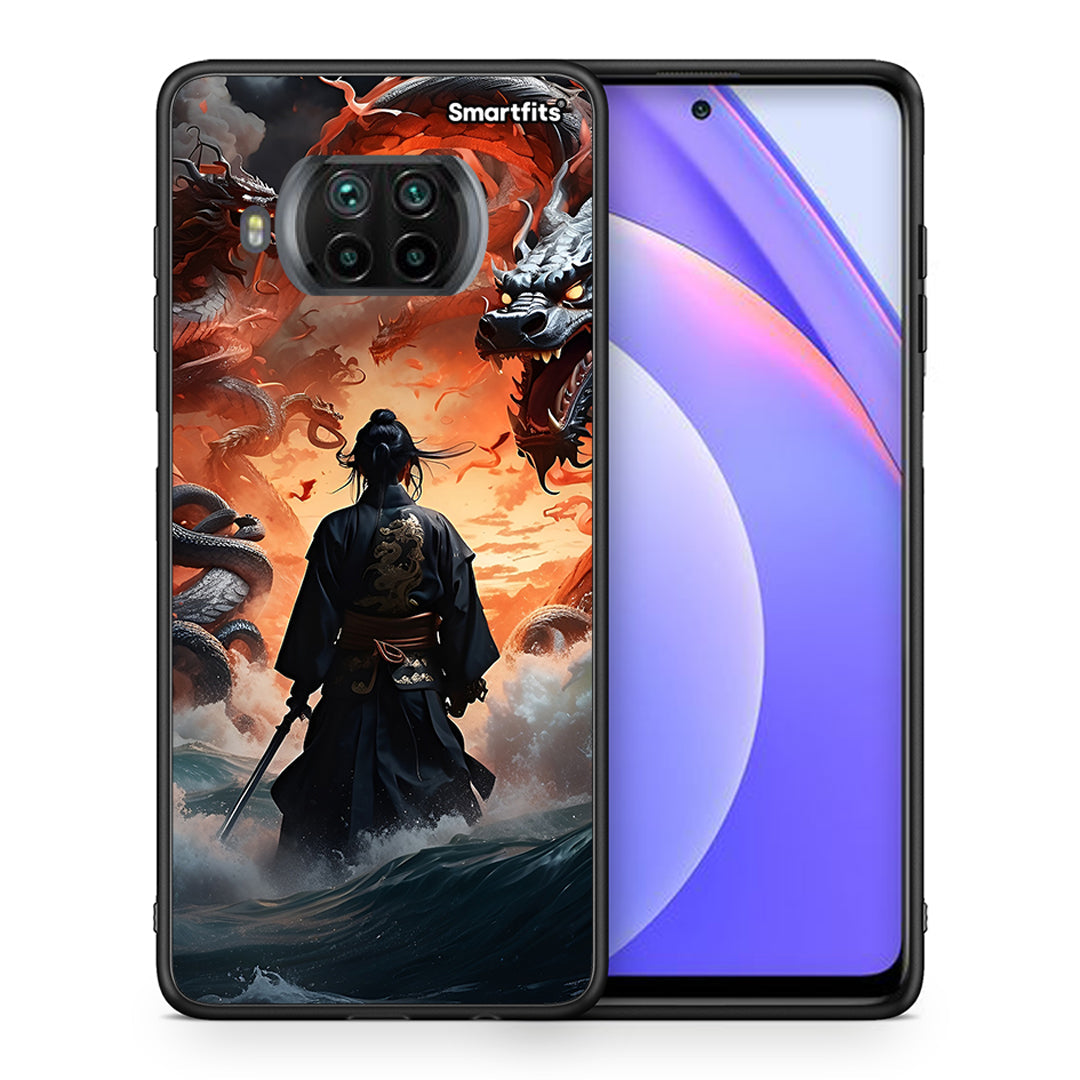 Θήκη Xiaomi Mi 10T Lite Dragons Fight από τη Smartfits με σχέδιο στο πίσω μέρος και μαύρο περίβλημα | Xiaomi Mi 10T Lite Dragons Fight case with colorful back and black bezels