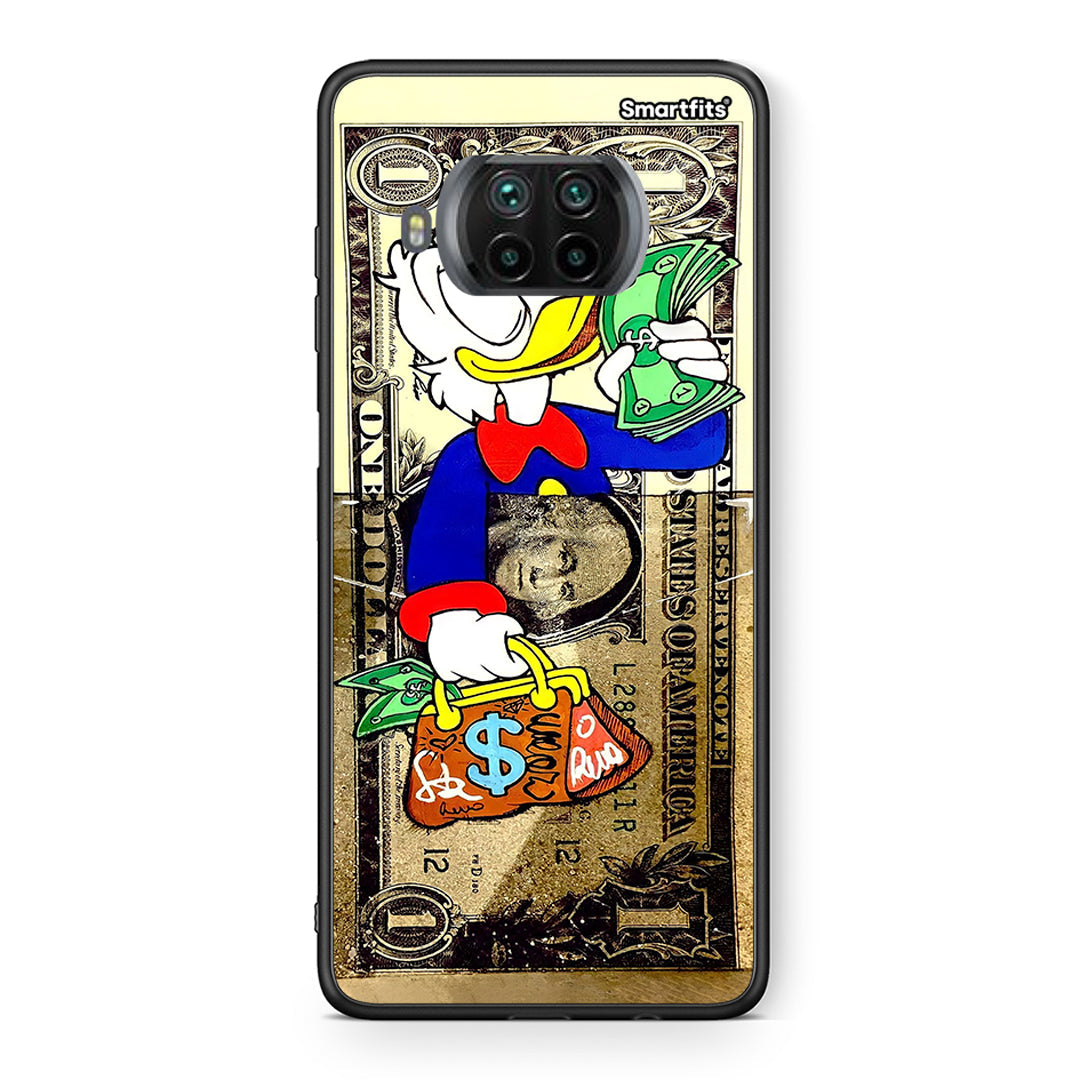 Θήκη Xiaomi Mi 10T Lite Duck Money από τη Smartfits με σχέδιο στο πίσω μέρος και μαύρο περίβλημα | Xiaomi Mi 10T Lite Duck Money case with colorful back and black bezels