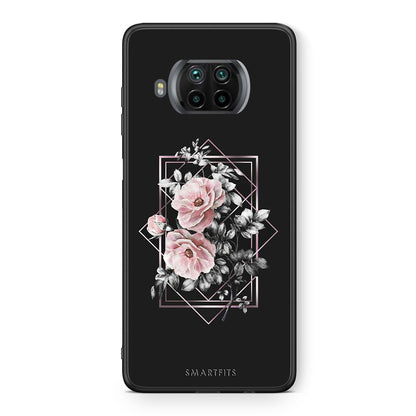 Θήκη Xiaomi Mi 10T Lite Frame Flower από τη Smartfits με σχέδιο στο πίσω μέρος και μαύρο περίβλημα | Xiaomi Mi 10T Lite Frame Flower case with colorful back and black bezels
