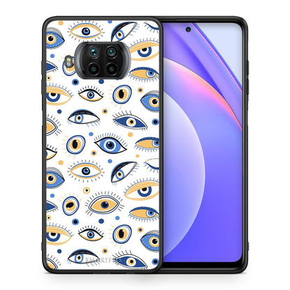 Θήκη Xiaomi Mi 10T Lite Ftou Ftou από τη Smartfits με σχέδιο στο πίσω μέρος και μαύρο περίβλημα | Xiaomi Mi 10T Lite LineArt Kiss case with colorful back and black bezels