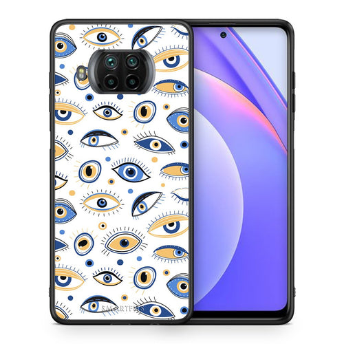 Θήκη Xiaomi Mi 10T Lite Ftou Ftou από τη Smartfits με σχέδιο στο πίσω μέρος και μαύρο περίβλημα | Xiaomi Mi 10T Lite LineArt Kiss case with colorful back and black bezels