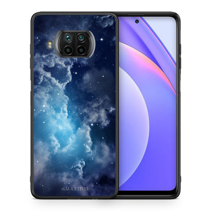 Θήκη Xiaomi Mi 10T Lite Blue Sky Galaxy από τη Smartfits με σχέδιο στο πίσω μέρος και μαύρο περίβλημα | Xiaomi Mi 10T Lite Blue Sky Galaxy case with colorful back and black bezels