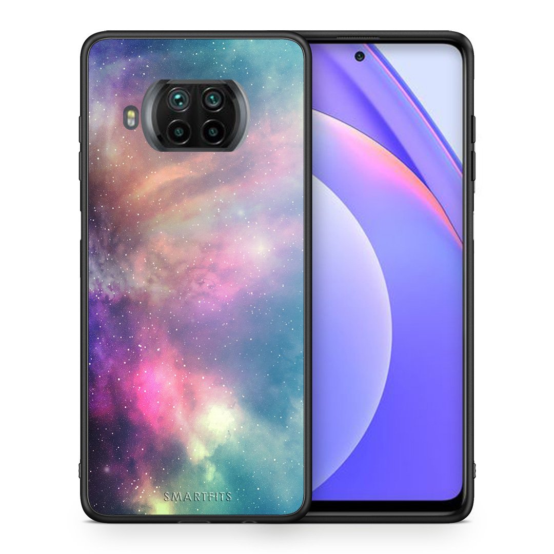 Θήκη Xiaomi Mi 10T Lite Rainbow Galaxy από τη Smartfits με σχέδιο στο πίσω μέρος και μαύρο περίβλημα | Xiaomi Mi 10T Lite Rainbow Galaxy case with colorful back and black bezels