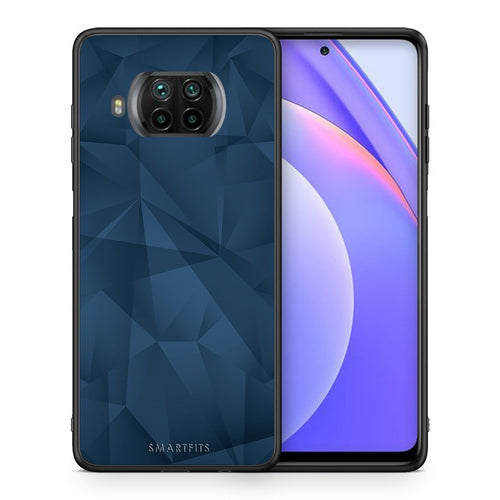 Θήκη Xiaomi Mi 10T Lite Blue Abstract Geometric από τη Smartfits με σχέδιο στο πίσω μέρος και μαύρο περίβλημα | Xiaomi Mi 10T Lite Blue Abstract Geometric case with colorful back and black bezels