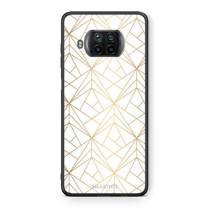 Θήκη Xiaomi Mi 10T Lite Luxury White Geometric από τη Smartfits με σχέδιο στο πίσω μέρος και μαύρο περίβλημα | Xiaomi Mi 10T Lite Luxury White Geometric case with colorful back and black bezels