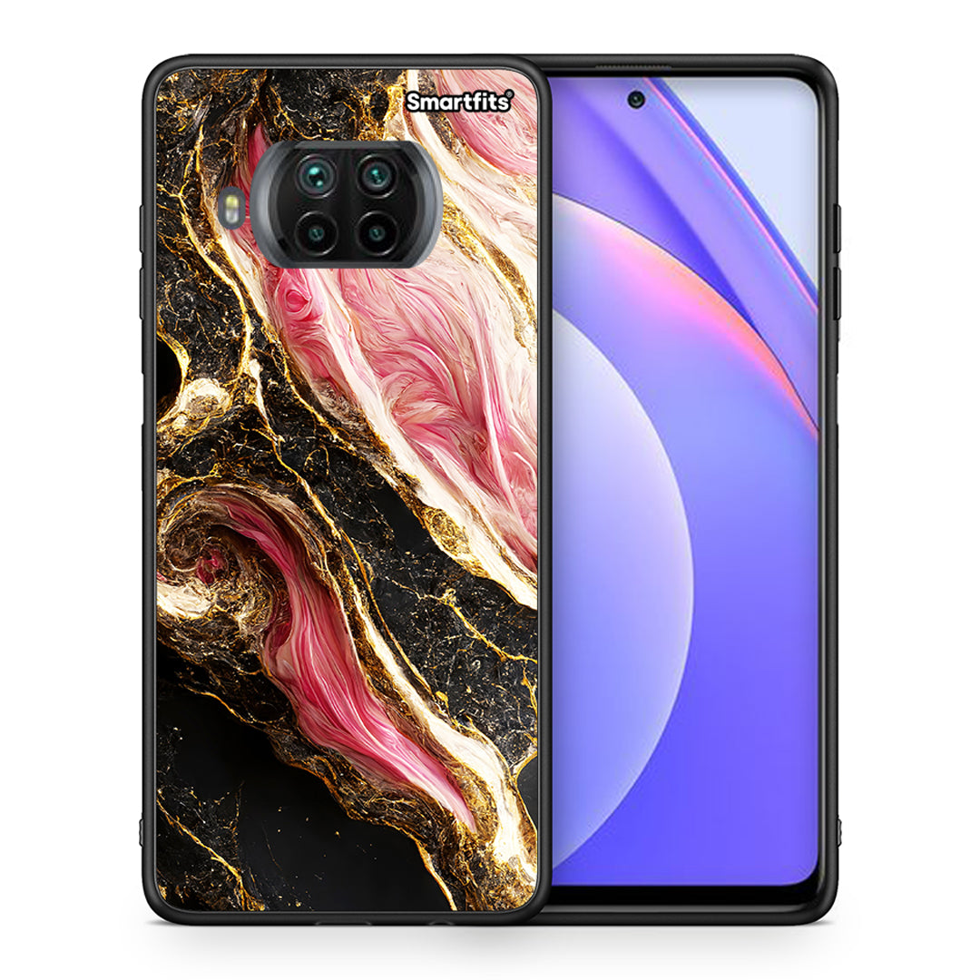 Θήκη Xiaomi Mi 10T Lite Glamorous Pink Marble από τη Smartfits με σχέδιο στο πίσω μέρος και μαύρο περίβλημα | Xiaomi Mi 10T Lite Glamorous Pink Marble case with colorful back and black bezels