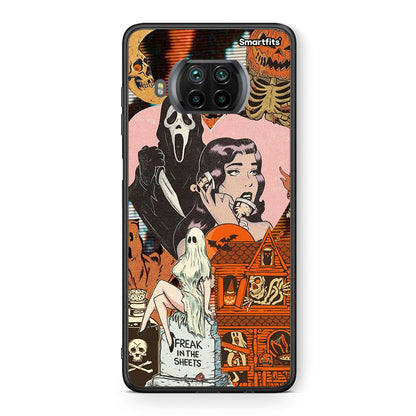 Θήκη Xiaomi Mi 10T Lite Halloween Collage από τη Smartfits με σχέδιο στο πίσω μέρος και μαύρο περίβλημα | Xiaomi Mi 10T Lite Halloween Collage case with colorful back and black bezels