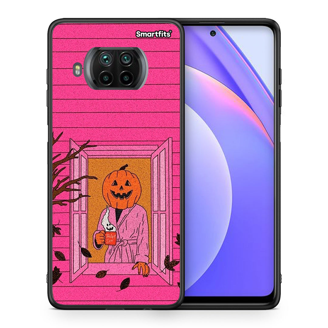 Θήκη Xiaomi Mi 10T Lite Halloween Pumpkin Lady από τη Smartfits με σχέδιο στο πίσω μέρος και μαύρο περίβλημα | Xiaomi Mi 10T Lite Halloween Pumpkin Lady case with colorful back and black bezels