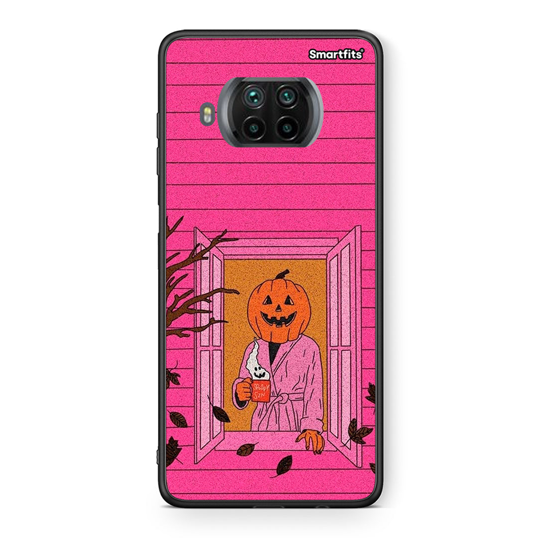Θήκη Xiaomi Mi 10T Lite Halloween Pumpkin Lady από τη Smartfits με σχέδιο στο πίσω μέρος και μαύρο περίβλημα | Xiaomi Mi 10T Lite Halloween Pumpkin Lady case with colorful back and black bezels