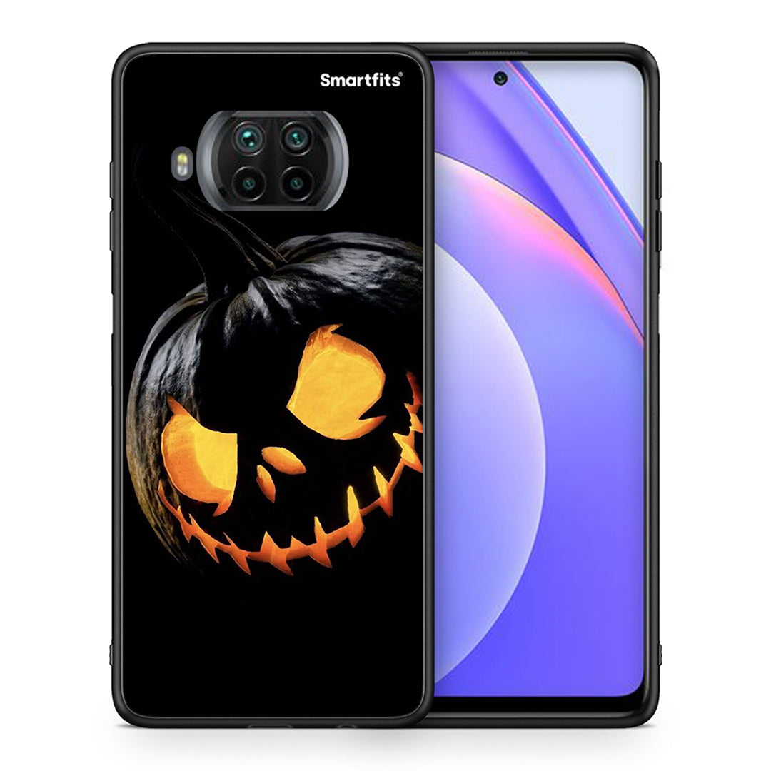 Θήκη Xiaomi Mi 10T Lite Halloween Scary Pumpkin από τη Smartfits με σχέδιο στο πίσω μέρος και μαύρο περίβλημα | Xiaomi Mi 10T Lite Halloween Scary Pumpkin case with colorful back and black bezels