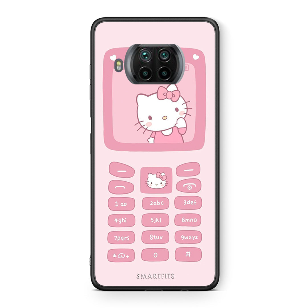 Θήκη Αγίου Βαλεντίνου Xiaomi Mi 10T Lite Hello Kitten από τη Smartfits με σχέδιο στο πίσω μέρος και μαύρο περίβλημα | Xiaomi Mi 10T Lite Hello Kitten case with colorful back and black bezels